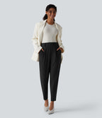 Pantalon de travail Halara Flex™ fuselé taille haute avec poches