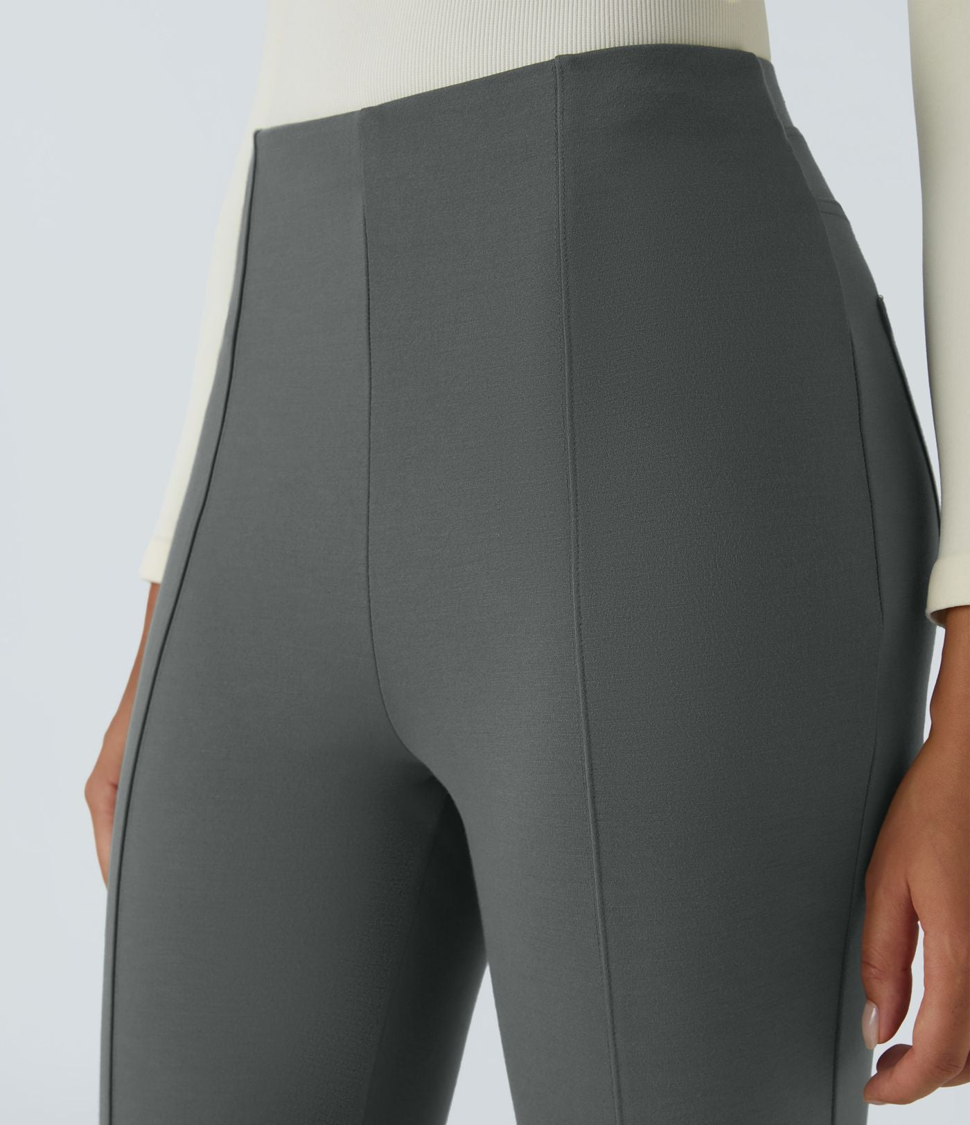 Pantalon tailleur ajusté taille haute Halara Flex™ avec poches