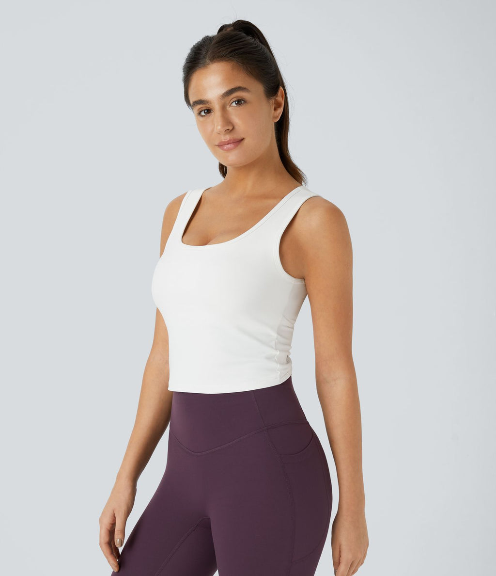 Débardeur danse barre ballet col U croisé A-D