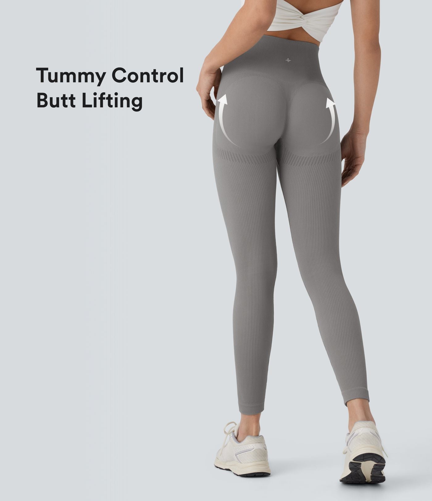 Legging de yoga 7/8 sans couture Seamless gainant et sculptant à taille haute