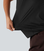 Haut de yoga effet frais InstantCool à séchage rapide avec manches courtes et encolure arrondie