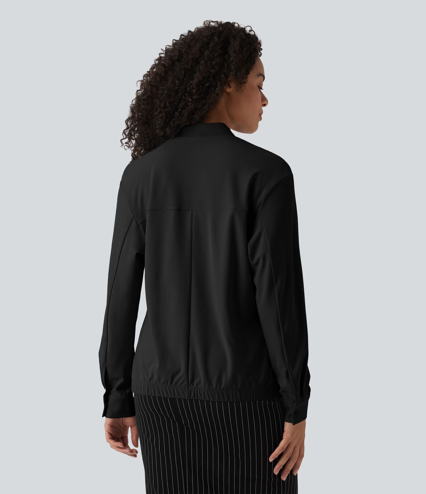 Blouse de travail col V manches longues