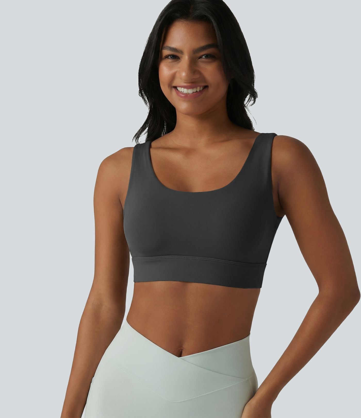 Brassière de sport Halara UltraSculpt™ maintien moyen dos nu avec boucle ajustable et brassière intégrée