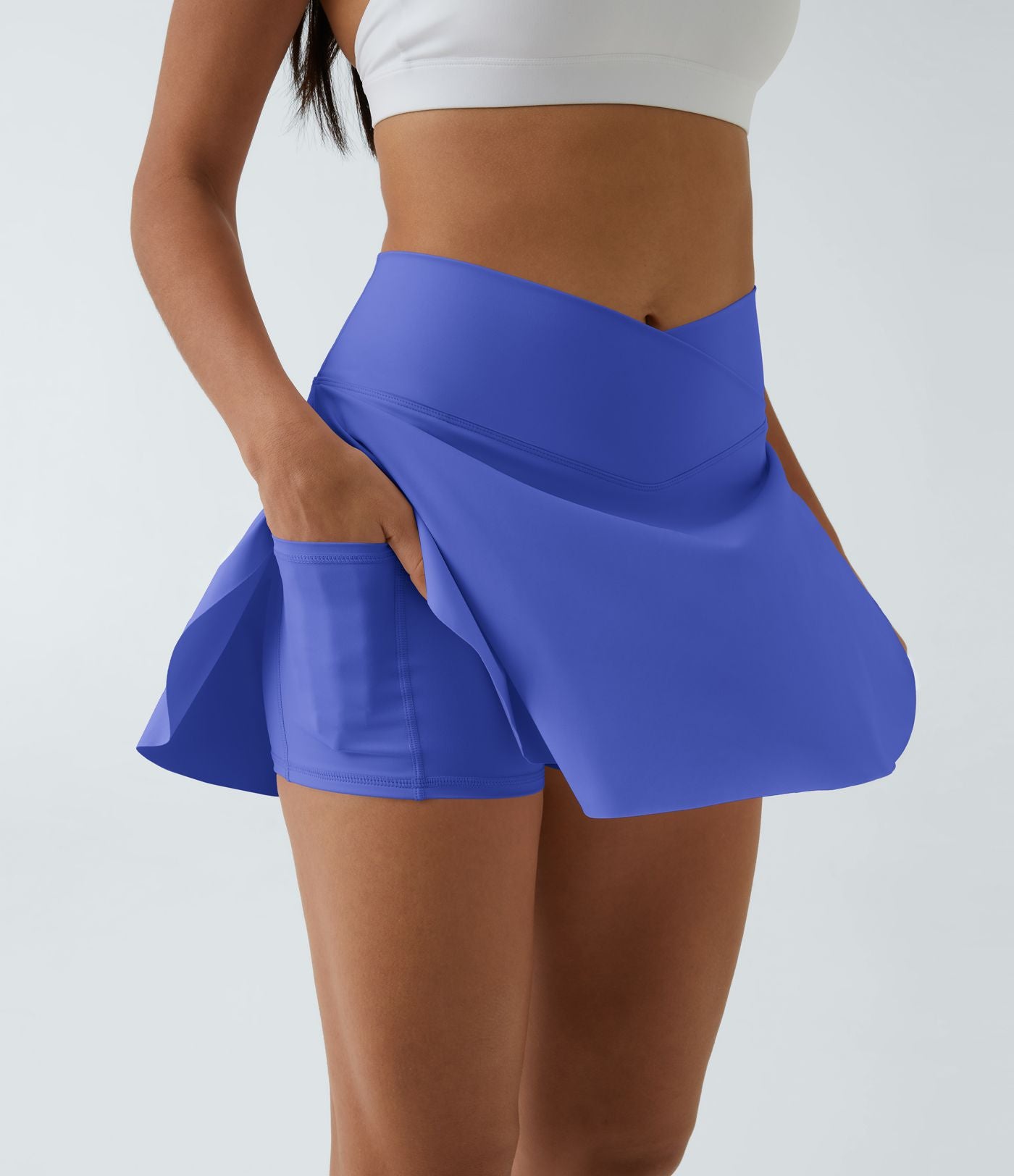 Jupe de tennis SoftlyZero™ Airy 2-en-1 avec poches latérales croisées effet frais InstantCool, Lucid, longueur allongée