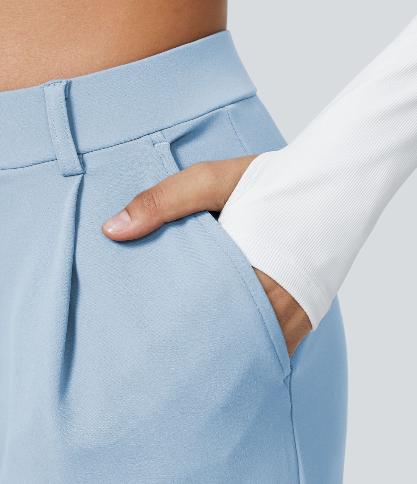 Pantalon tailleur Halara Flex™ DayStretch coupe droite taille haute avec poches