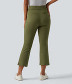 Pantalon bootcut court tailleur Halara Flex™ DayStretch mi-taille avec fente et poche