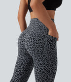 Legging de yoga gainant taille haute imprimé léopard avec poches Halara UltraSculpt™