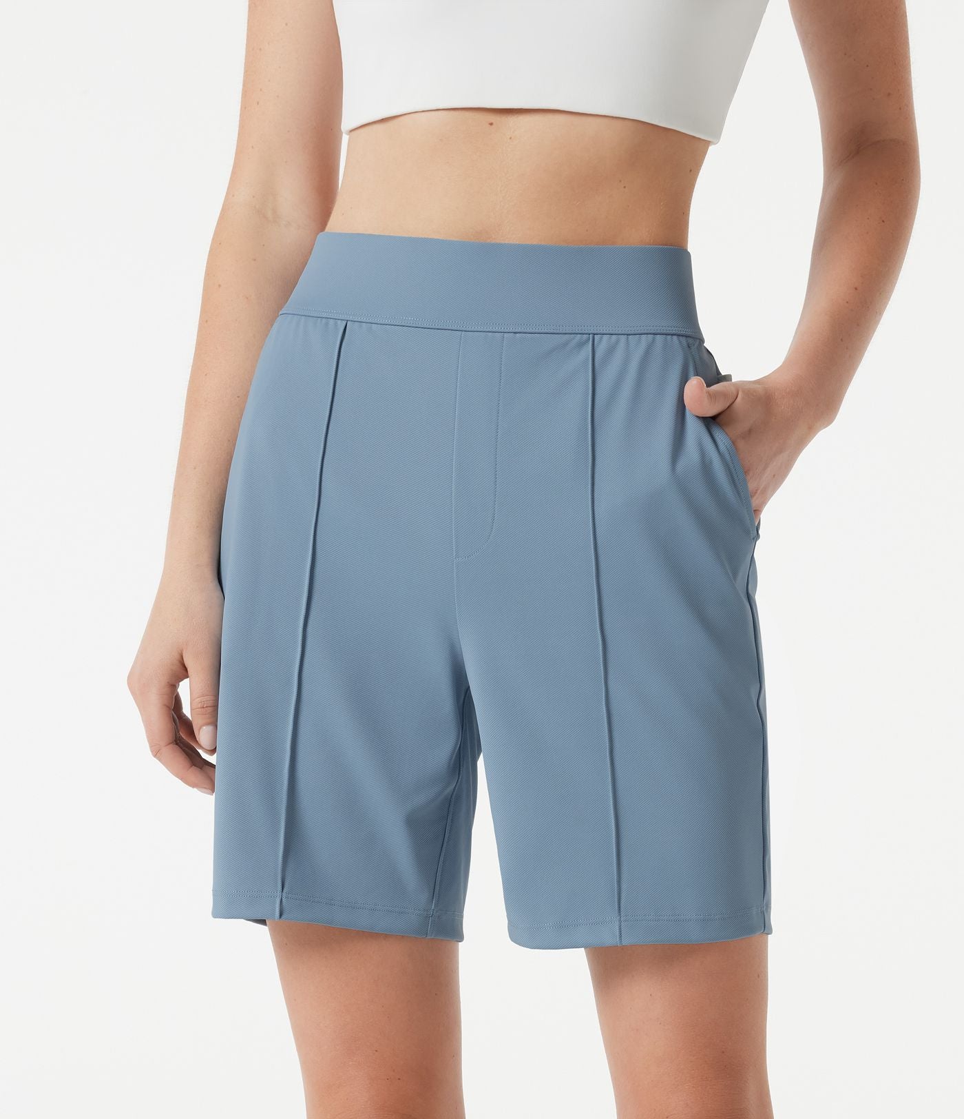 Short de golf taille haute à séchage rapide avec poches 17,5 cm - Golf Tee - UPF40+