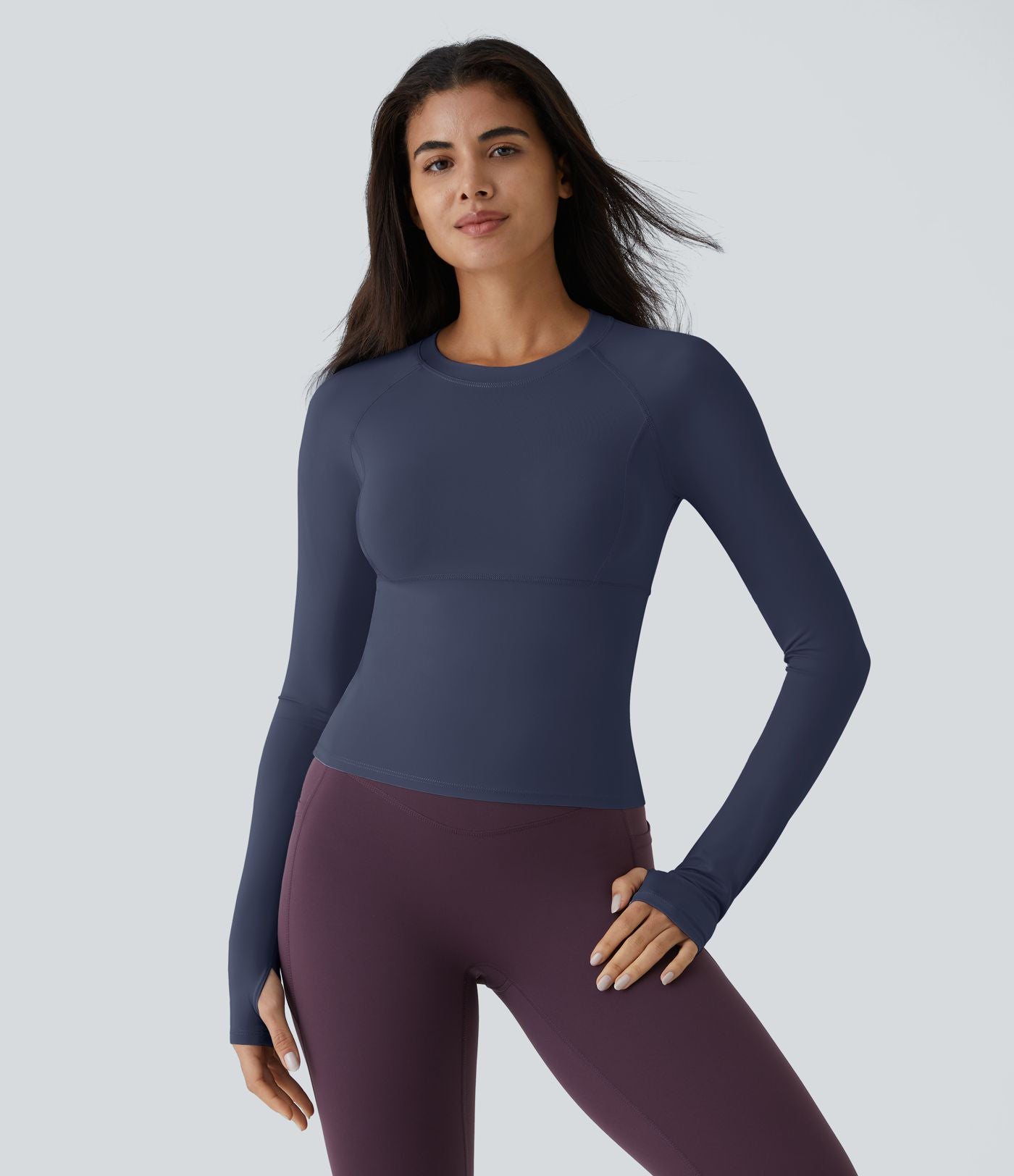 Top Sport Yoga Uni Trous pour les Pouce