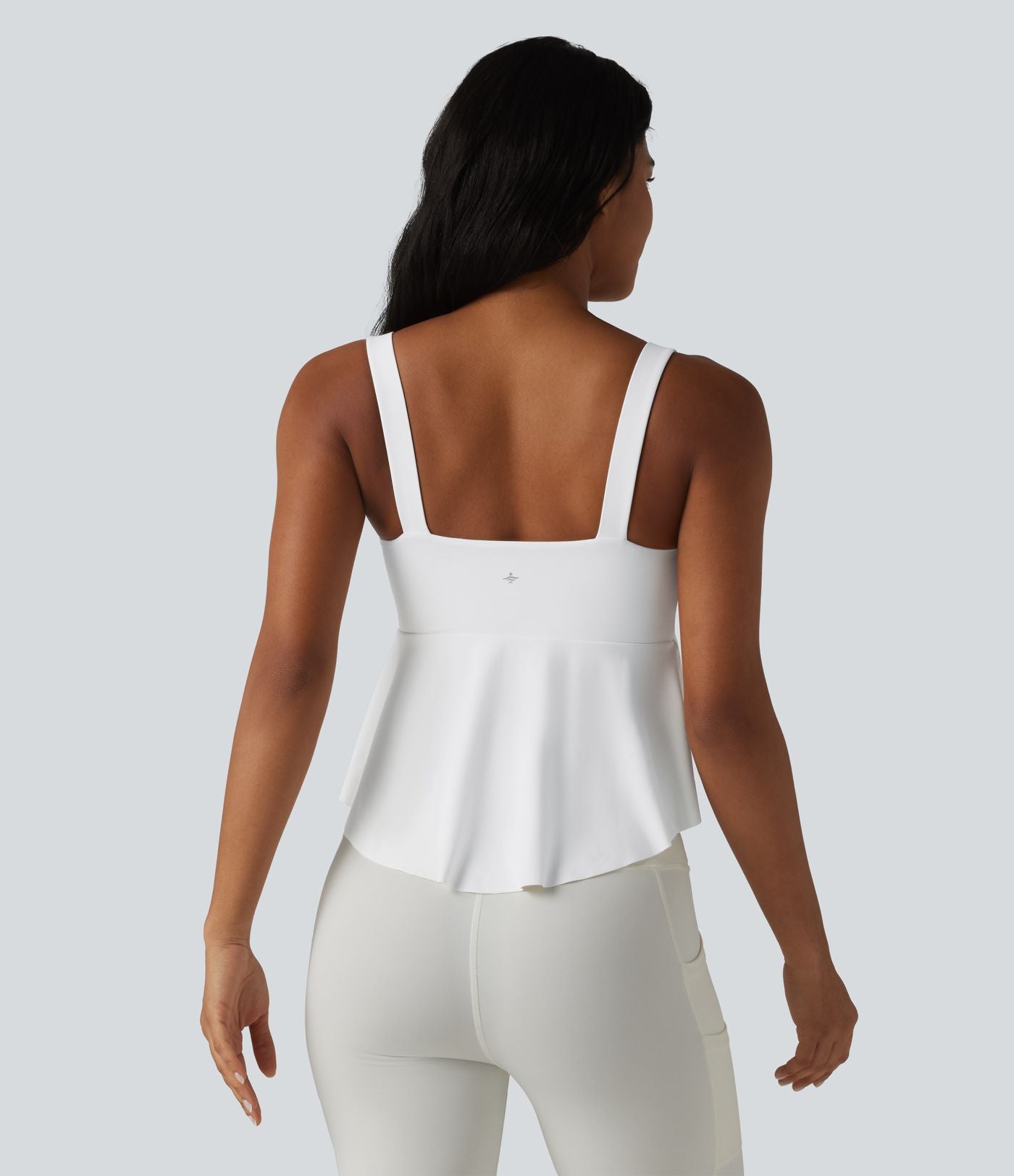 Halara UltraSculpt™ Débardeur de yoga col V push-up coussinets non amovibles ourlet à volants