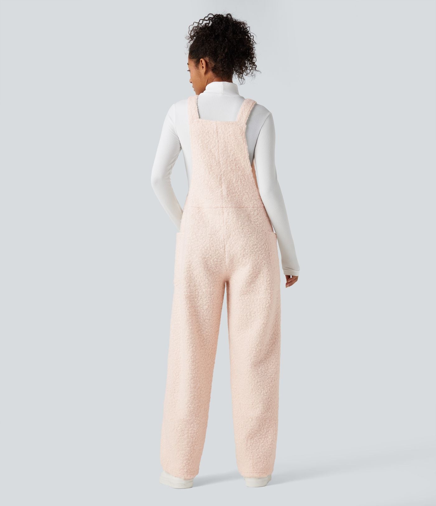 Salopette teddy col V avec poches