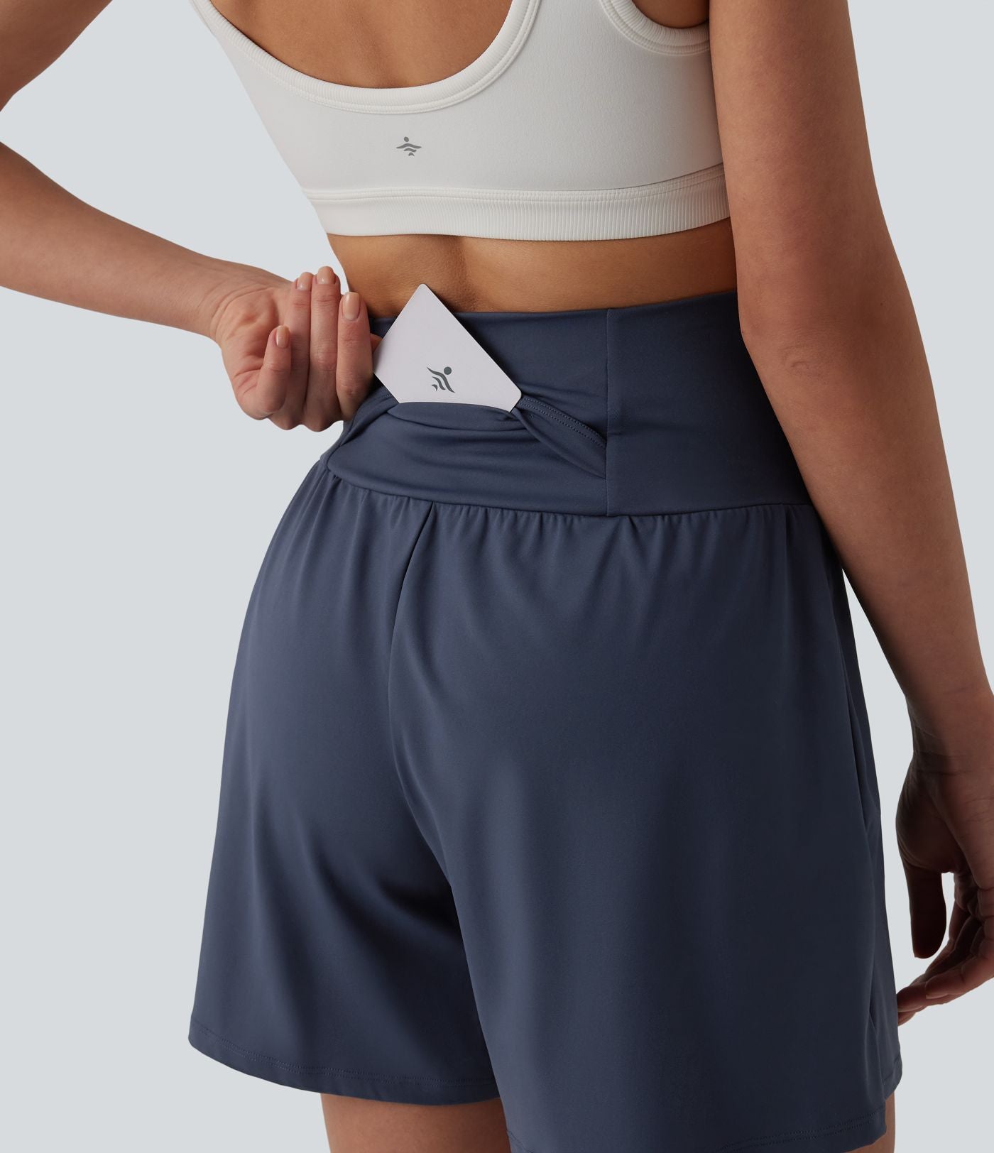 Short de yoga SoftlyZero™ Airy taille haute effet frais InstantCool avec poches 12,5 cm
