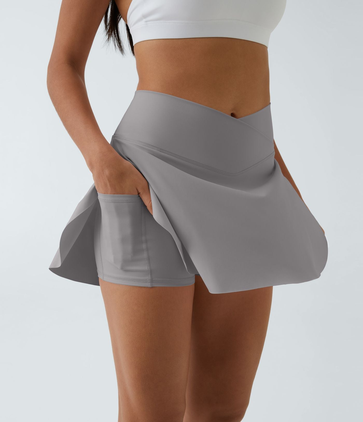 Jupe de tennis SoftlyZero™ Airy 2-en-1 avec poches latérales croisées effet frais InstantCool, Lucid, longueur allongée