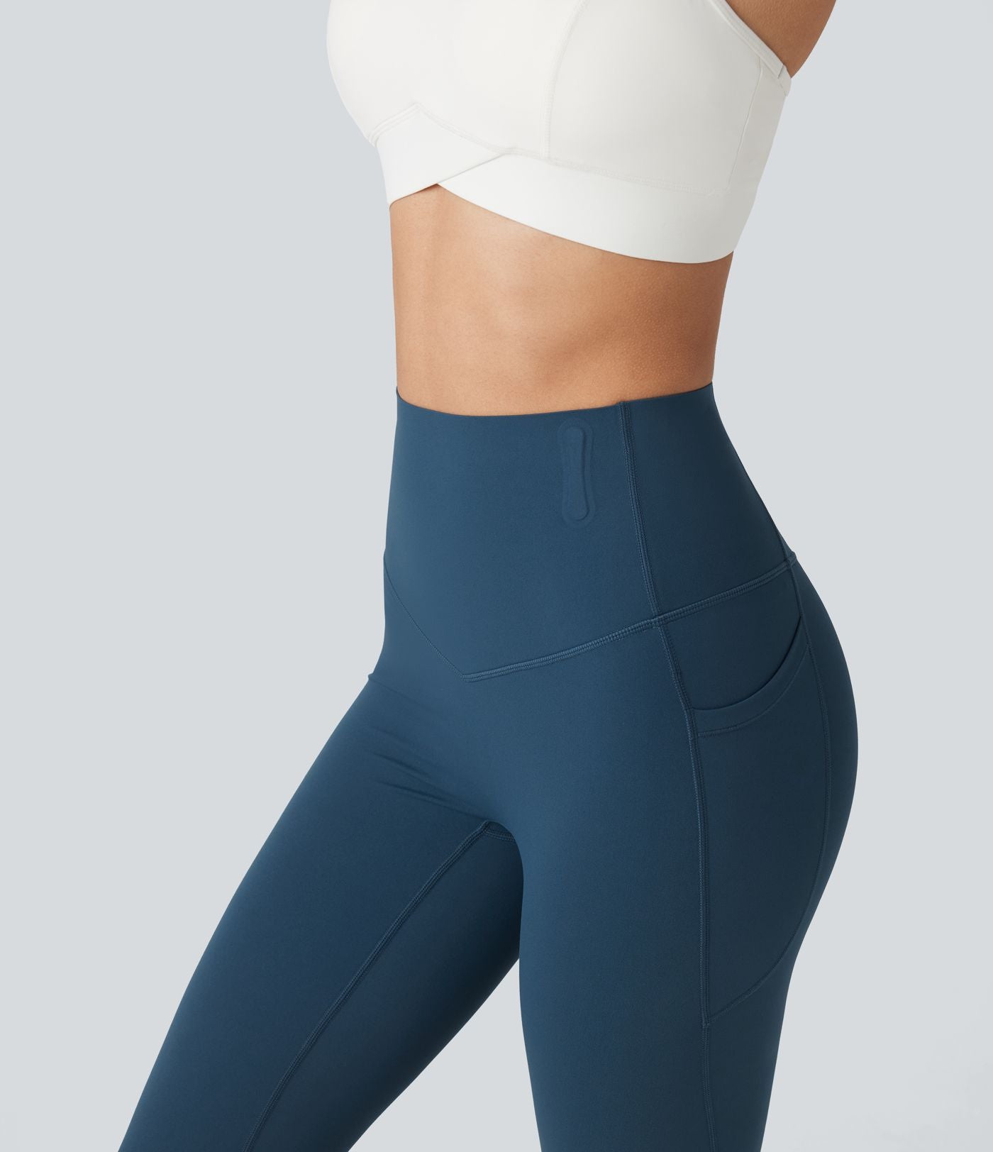 Legging corsaire de sport gainant Halara UltraSculpt™ taille haute, anti-roulis et gainant, avec poches