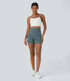 Short cycliste d'entraînement gainant taille haute UltraSculpt™ SoCinched à poches latérales 12,5 cm