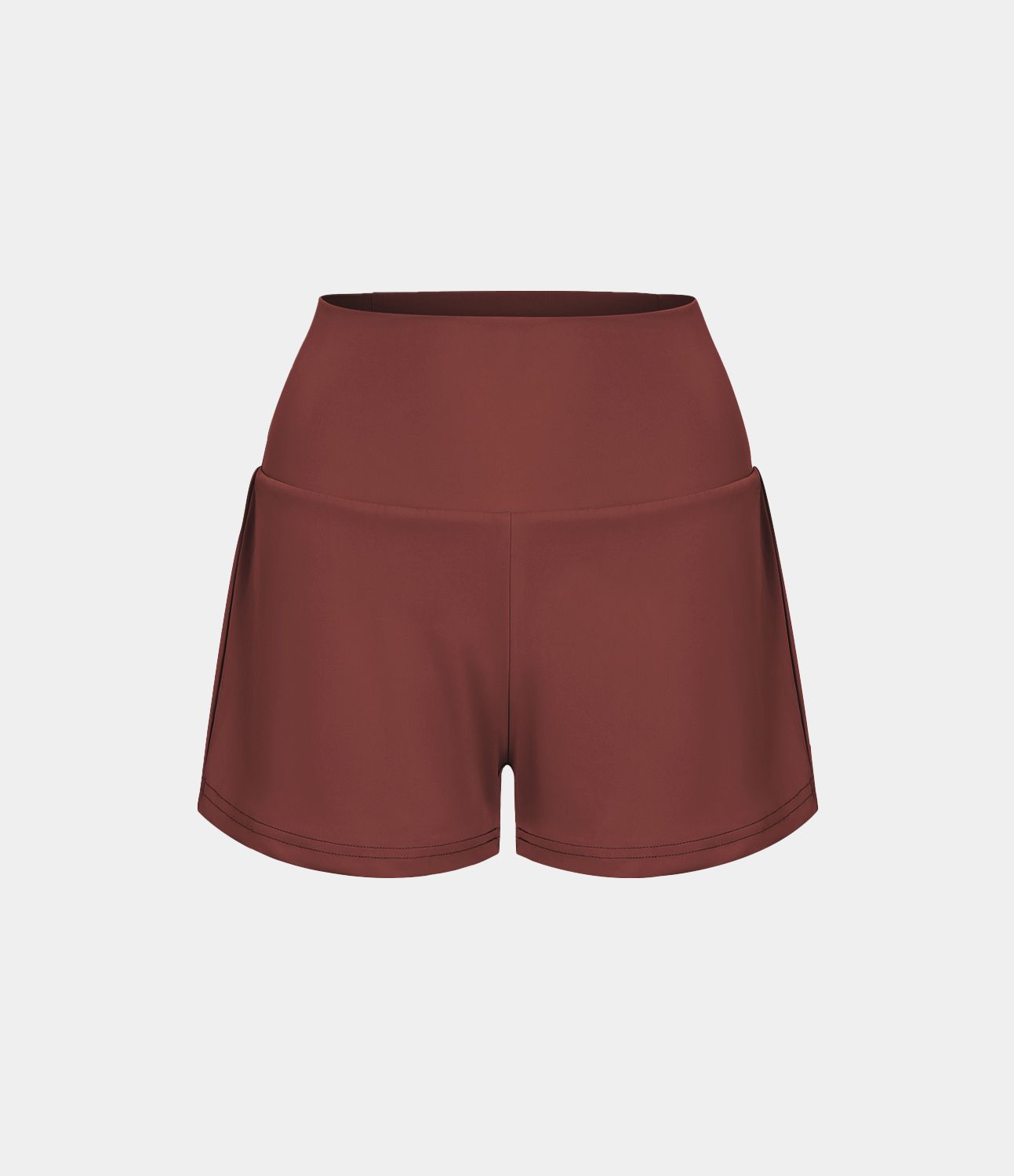 Short 7,5cm Yoga 2 en 1 Super Taille Haute Poches Arrière Poches Cachées Latérales