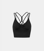 Brassière de sport maintien léger bretelles froncées doubles bonnets A-D OneForm Seamless Flow